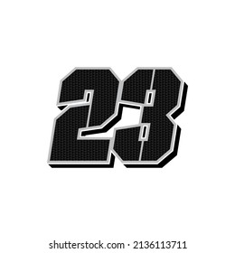Simple Racing Start Number 23 Vector Template