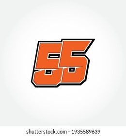 Plantilla de inicio de carreras simple de 55 vectores