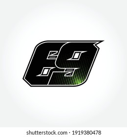 Simple Racing Start Number 69 Vector Template