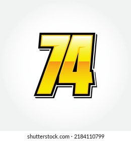 1,968 Number 74 logo Images, Stock Photos & Vectors | Shutterstock