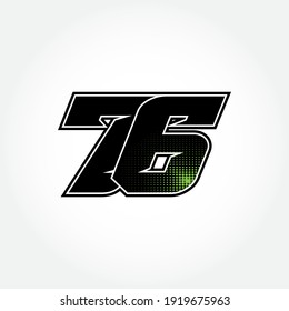 Plantilla de inicio de carreras simple de 76 vectores