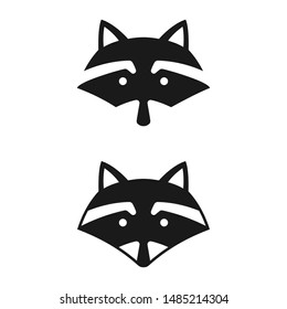 Simple Racoon Icon Vector , Template Racoon Logo 