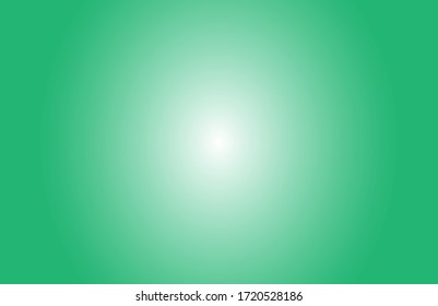 Simple radial gradient background, bright green color backdrop with light ray. Copy space web design