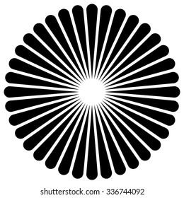 Simple radial motif