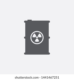 Simple Radiation Barrel Vector Icon