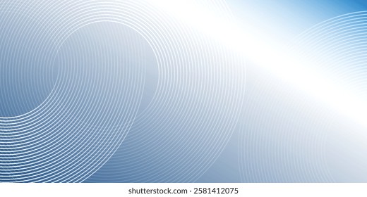 Simple radient abstract background with circular line patterns. Vector abstract