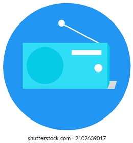 Simple radio Icon Design for Smartphone theme