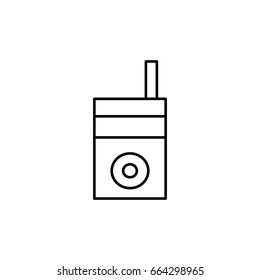 Simple radio line icon. Icon for mobile and web interfaces