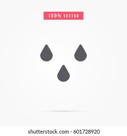 simple rain icon. weather sign