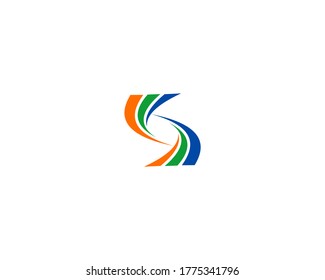 Simple rainbow concept logo design icon
