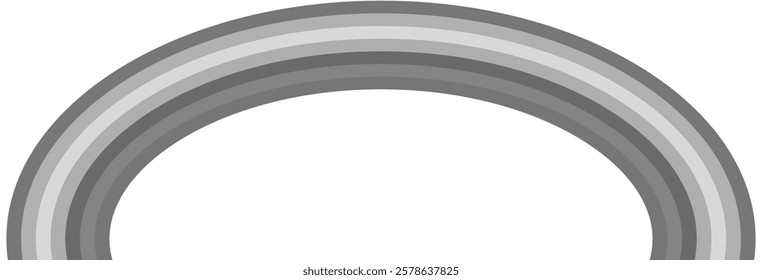 A simple rainbow illustration. A rough and stylish impression. Vector illustration.