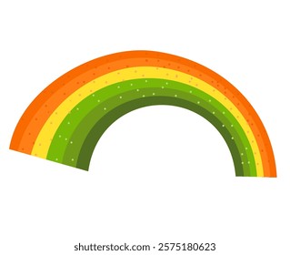 Simple Rainbow Illustration. St. Patrick’s Day Decor Element. 