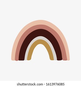 Simple rainbow poster for girl's room decor