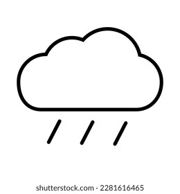 Simple rainy day icon. Vector.