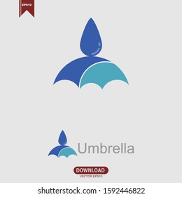 Simple rainy season logo vector design