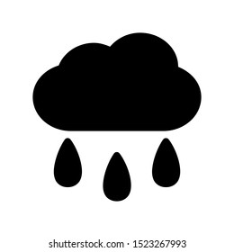 Simple rainy weather icon vector illustration