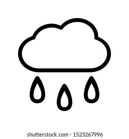Simple rainy weather icon vector illustration