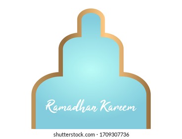 Simple ramadan frame background design can be used for many purpose.