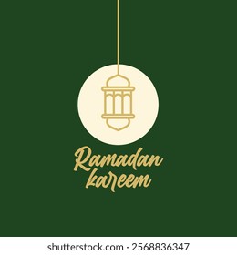 Simple Ramadan Kareem Design Background