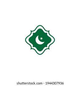 Einfaches Ramadan-Logo mit Halbmond