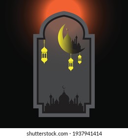 simple ramadhan background vector design for Muslims, great for use during the big day