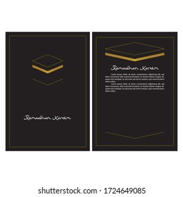 Simple ramadhan template for announcement or invitation.