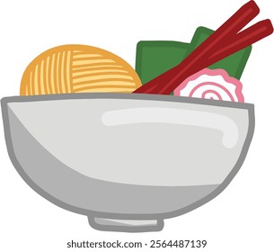 simple ramen logo. suitable as a company logo. simple design illustration of ramen