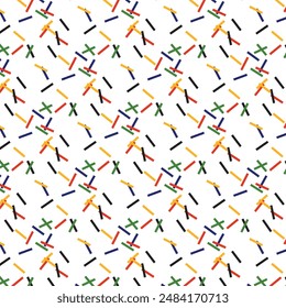 Simple random pattern with a variety of attractive colors