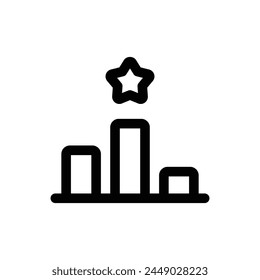 Icono de Rango simple. El ícono se puede usar para Sitios web, Plantillas impresas, Plantillas de presentación, ilustraciones, etc