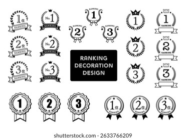Simple ranking medal decorative frame material set