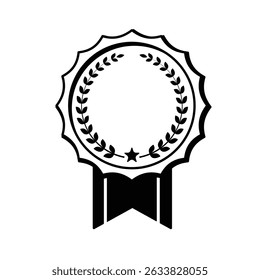 Simple ranking medal decorative frame illustration