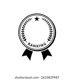 Einfache Platzierung Medaille dekorative Rahmen Illustration