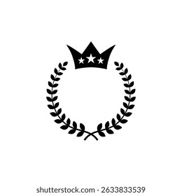 Simple ranking medal decorative frame illustration