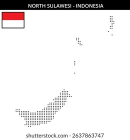 Simple raster map of North Sulawesi Indonesia