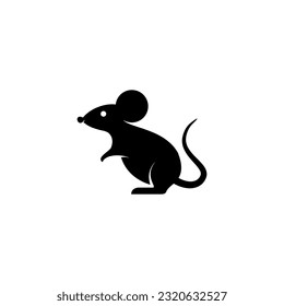 simple rat icon illustration design