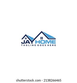 Simple real estate architecture logo icon for home construction company and property business.