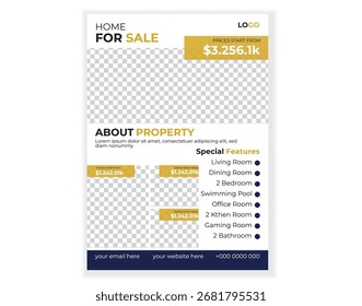 Diseño simple de folleto inmobiliario