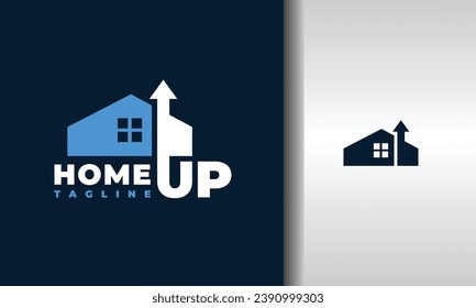 simple real estate up logo