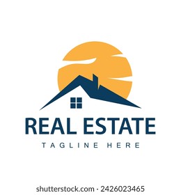 Simple inmobiliario logo arquitectura vector casa edificio logo diseño plantilla ilustración