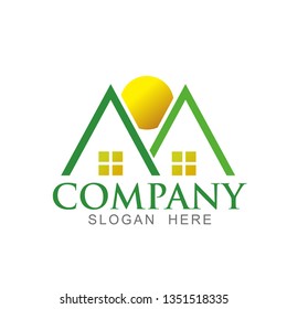 Simple real estate logo concept