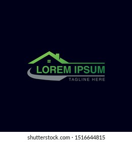 Simple Real Estate Logo Design Vector Template