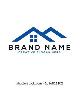  Simple Real Estate Logo Design template vector
