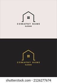 Simple real estate logo design