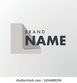 Simple Real Estate Logo Paper Style Concept Design for Your Business Brand Identity, Good for Home Living or Real Estate Business