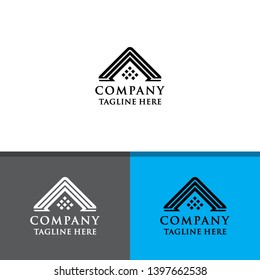 Simple Real Estate Logo Vector Template - Vector