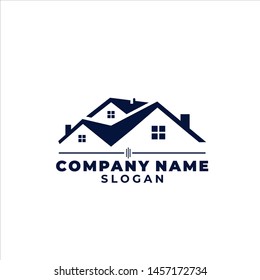 simple real estate logo vector template