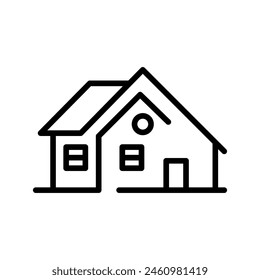 Logotipo simple de bienes raíces. Ilustración vectorial EPS10