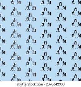 Simple real estate pattern design and background art