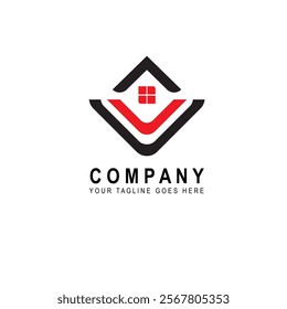 SIMPLE REAL ESTATE VECTOR LOGO