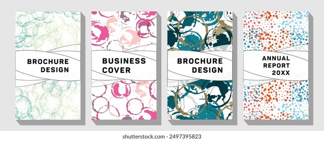  Simple realistic balls cover concept set. Colorful bright neon template. Dynamic soft color.